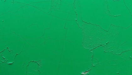 Deep emerald green textured wall with grunge effects, showing peeling paint and uneven surface,  green,   decay