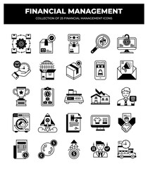 Financial Management Icons: A Collection of 25 Essential Business Icons