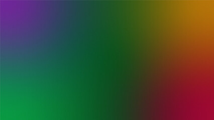 Abstract pixelated gradient of rainbow colors transitioning from purple to green to orange and red