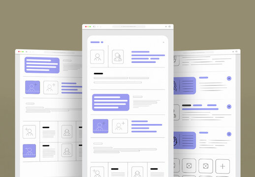 Wireframe Landing Page Design