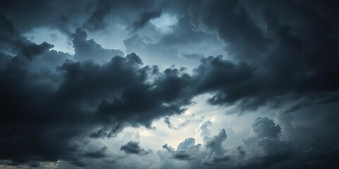 Dark, stormy cloudscape, dramatic lighting, heavy texture,  clouds,  majestic