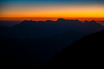 Dramatic Twilight View of Jabal Akhdar in the Al Hajar Mountains, Oman