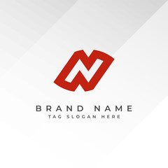 Letter N Logo &ndash; Modern Minimalist Monogram Design