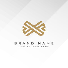 Abstract Monogram Logo Design Professional Branding