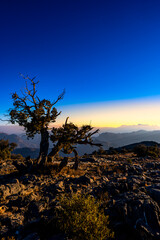 Dramatic Twilight View of Jabal Akhdar in the Al Hajar Mountains, Oman