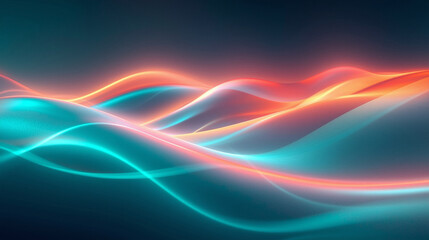 Abstract wave light curves background