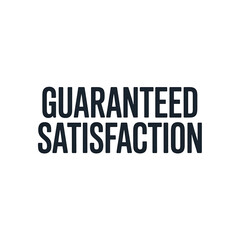 Obraz premium Guaranteed satisfaction concept for quality customer service