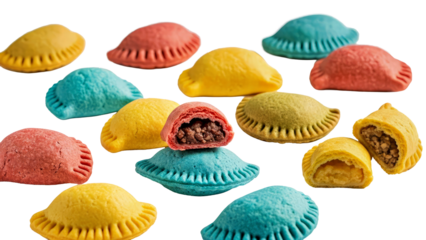 Colorful Chinese Bao Stuffed Pastries: Vibrant Assorted Sweet Treats