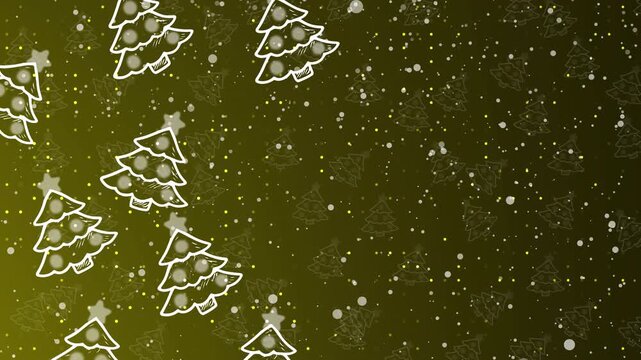 Santa’s Quiet Drift Among Christmas Tree Doodle Sparks guides branding videos, greeting reels, festive promos, animation loops, and decorative winter design