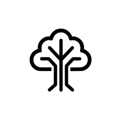 Obraz premium Abstract tree icon vector illustration design concept for nature ecology green and environmental applications
