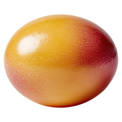 Ethereal blend of golden yellow and pastel orange concept. Vibrant mango showcasing colorful skin and smooth texture.