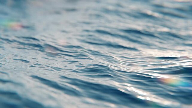 beatiful slow motion ocean surface, sea waves, 4k seamless loop