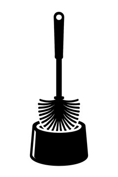 Premium Black Toilet Bowl Brush and Holder Set &ndash; Essential Bathroom Cleaning Tool for Hygiene and Spotless Toilets &ndash; Durable, Modern Design for Efficient Deep Cleaning and Odor Control in Any Restroom