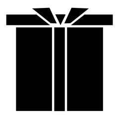 illustration of black gift box
