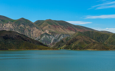 The picturesque Azat Reservoir in Armenia