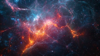Stellar fibers stretching across deep universe high resolution picture