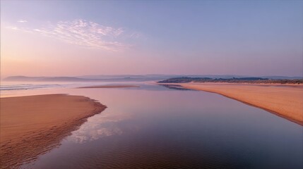 Sunrise Coastal Waterway View