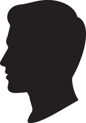 People Icon Vector Male and Female Sign of User Person Profile Avatar Symbol in Glyph Pictogram illustration