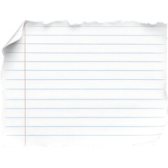 Naklejka premium Lined Notebook Paper Torn Edge for Notes