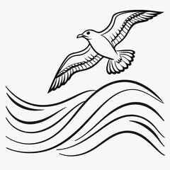 vector illustration of an eagle