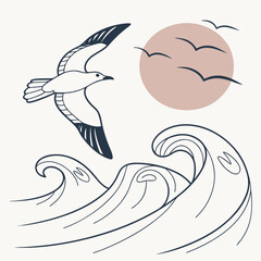 vector illustration of a mermaid