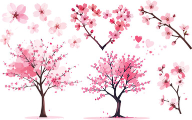 Fototapeta premium cherry blossom water colour