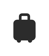 Minimalist Silhouette Simple Suitcase Graphic Symbol Travel Luggage Icon