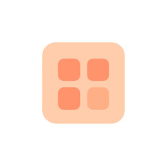 Simple Rounded Square Grid Menu App Interface Element Icon Design