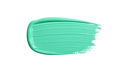 Light turquoise brushstroke on black, textured