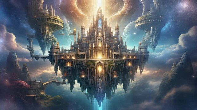 Theme &ldquo;The Floating Kingdom&rdquo;A majestic golden  kingdom