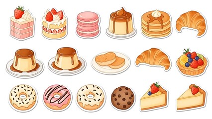 Hand-drawn bakery treats and sweet desserts perfect for menus, cards, and delightful projects