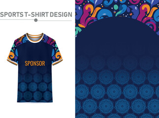 Sports jersey and t shirt background design