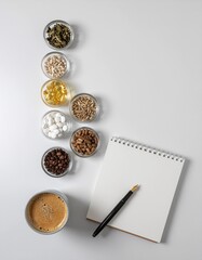 Microdosing Supplements and Nootropics on a Minimalist Desk