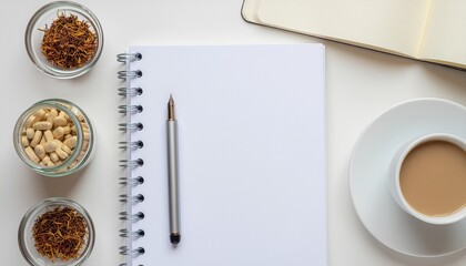 Microdosing Supplements and Nootropics on a Minimalist Desk