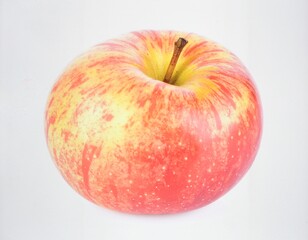 Apple Pome Fruit Isolated on White Background, Fresh Organic Produce Representing Health and Natural Sweetness Concept