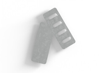 Minimal Pill Blister Pack Mockup