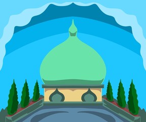 Ramadan and Eid al-Fitr illustrations for greetings