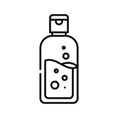Sanitizer gel bottle icon vector art, health hygiene product, clean medical graphic design
