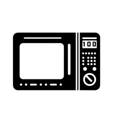 Obraz premium Compact Digital Microwave Oven Vector Illustration