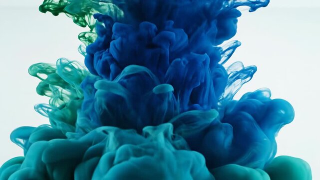 Ink Fusion: A captivating dance of colorful inks in a fluid, dynamic display, showcasing the beauty and unpredictability of liquid art.