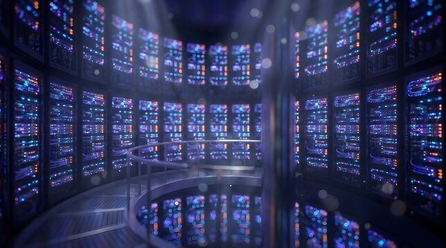Futuristic Server Room
