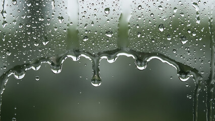 This high-resolution PNG asset features a fresh liquid texture with realistic condensation, ideal for adding a wet, rainy effect or cool atmosphere to any digital design.