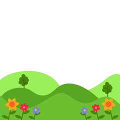 Spring Greenfield Landscape