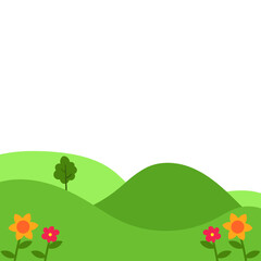 Spring Greenfield Landscape