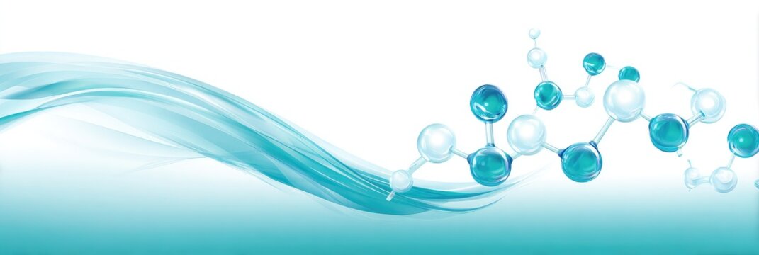 Abstract blue molecular structure background representing scientific and medical research