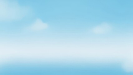Obraz premium A serene blue sky with a few scattered clouds, evoking a calm and peaceful atmosphere.