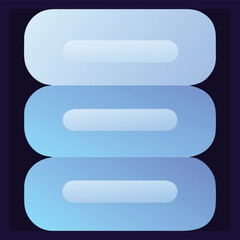 Simple Menu Stack Icon Design