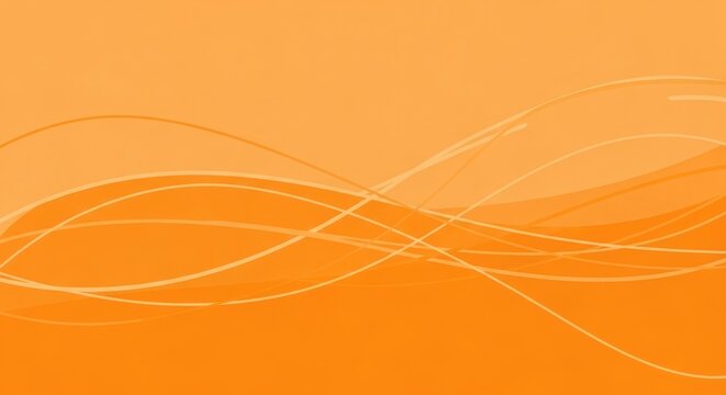 Orange abstract waves on a gradient background.