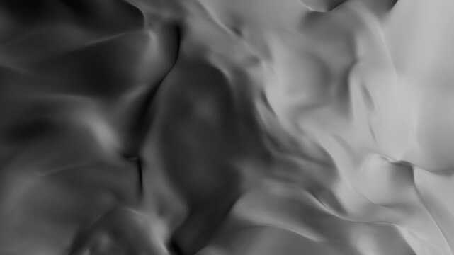 Grey Monotone Fabric material with Undulating rippling Wind Motion effect