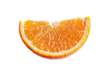 orange slice isolated on white background
